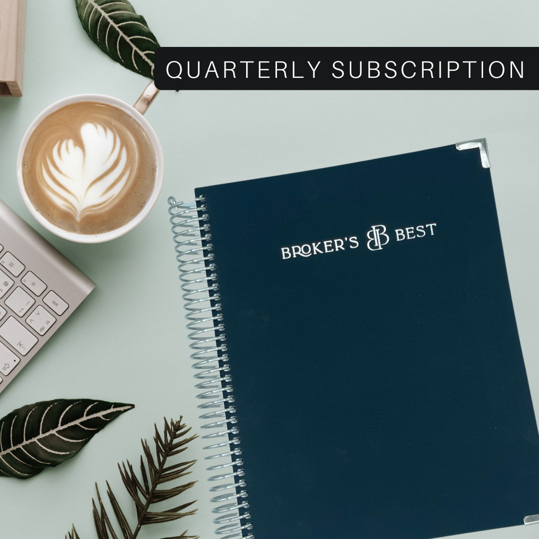 Quarterly Subscription - Broker's Best Daily Planner